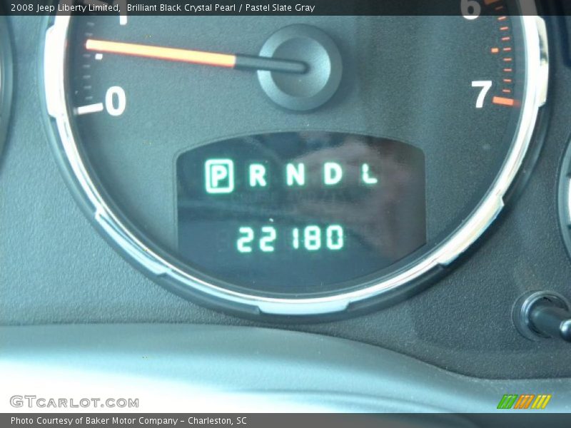 Brilliant Black Crystal Pearl / Pastel Slate Gray 2008 Jeep Liberty Limited