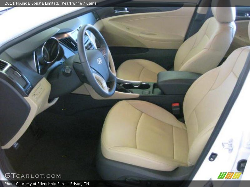 Pearl White / Camel 2011 Hyundai Sonata Limited