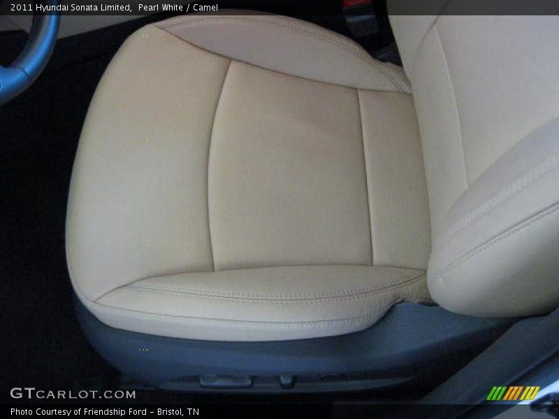 Pearl White / Camel 2011 Hyundai Sonata Limited