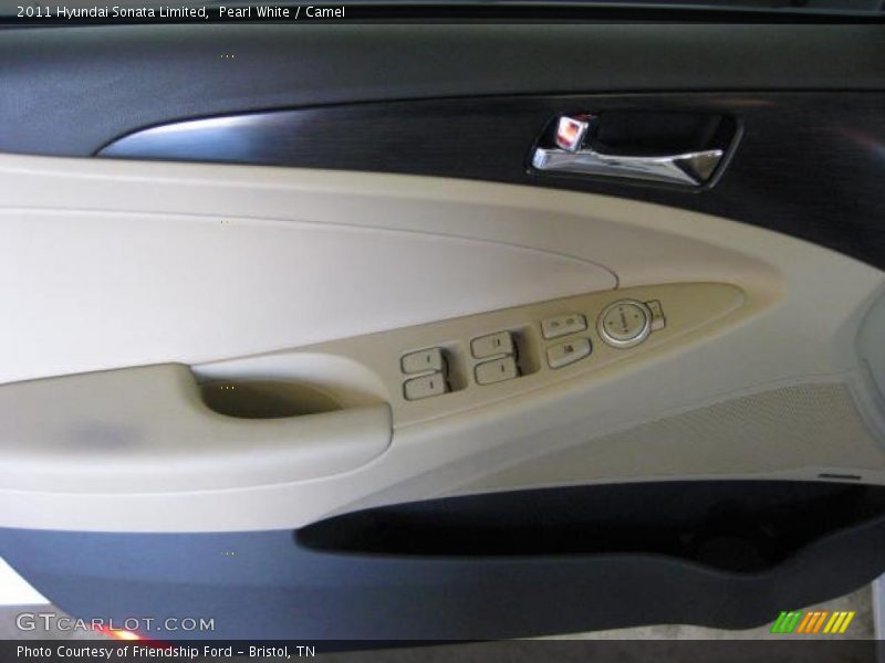 Pearl White / Camel 2011 Hyundai Sonata Limited