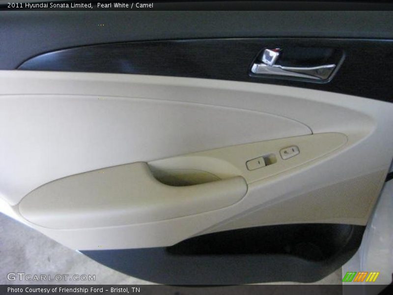 Pearl White / Camel 2011 Hyundai Sonata Limited