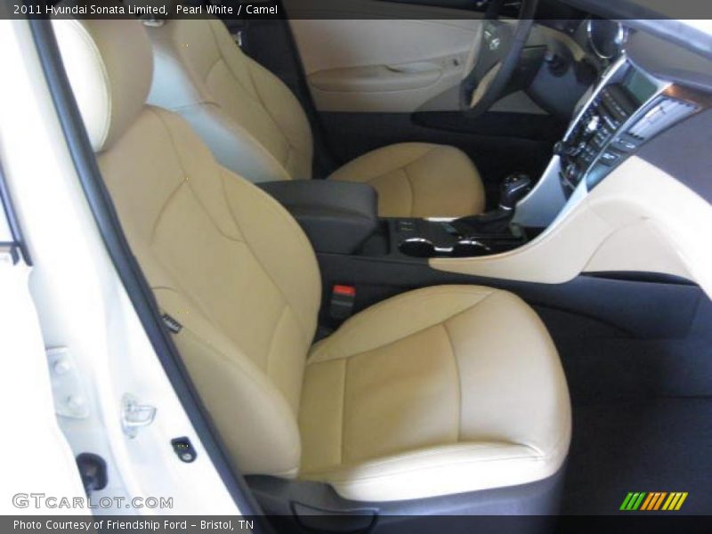 Pearl White / Camel 2011 Hyundai Sonata Limited