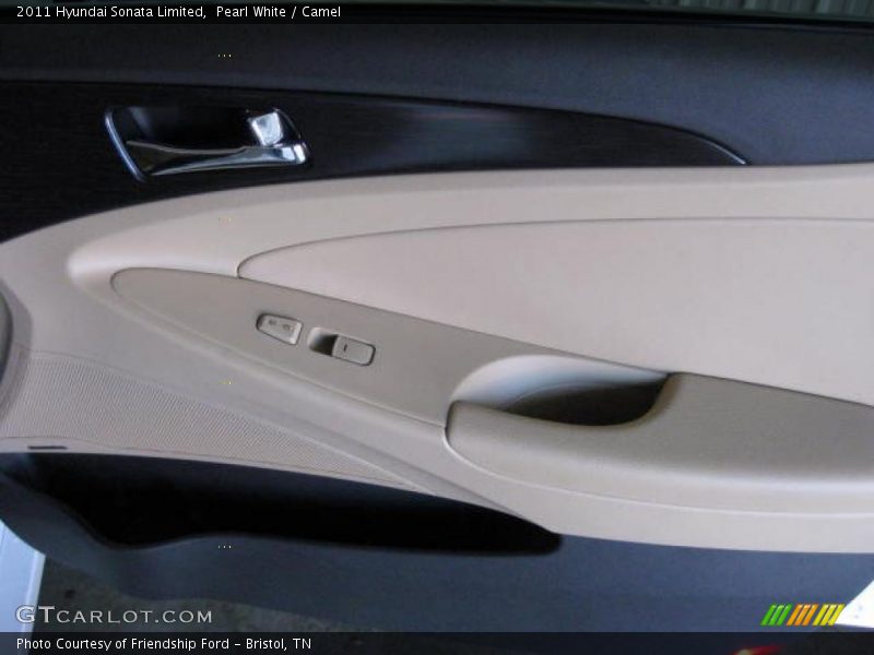 Pearl White / Camel 2011 Hyundai Sonata Limited