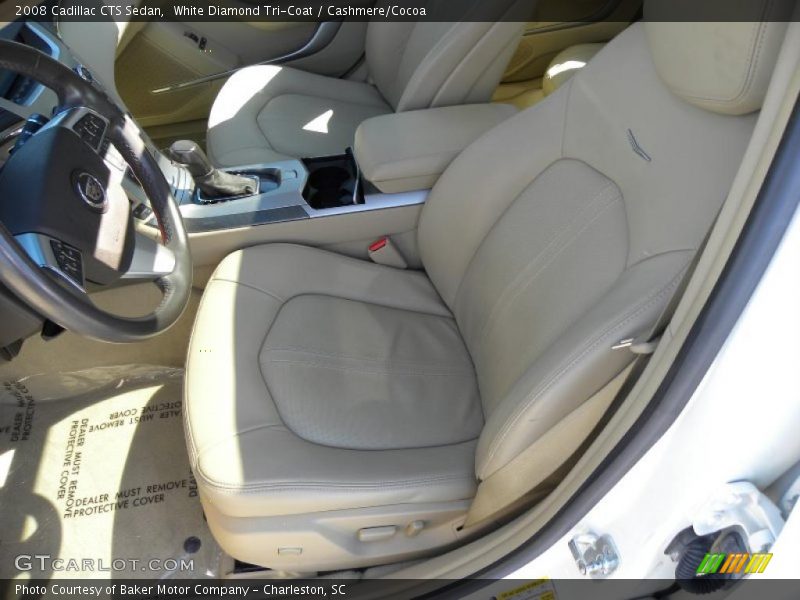 White Diamond Tri-Coat / Cashmere/Cocoa 2008 Cadillac CTS Sedan