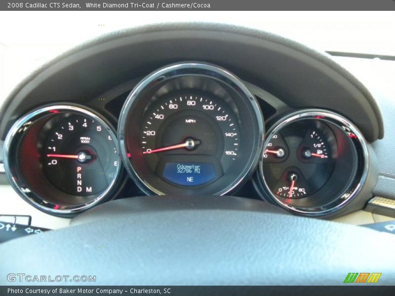 White Diamond Tri-Coat / Cashmere/Cocoa 2008 Cadillac CTS Sedan