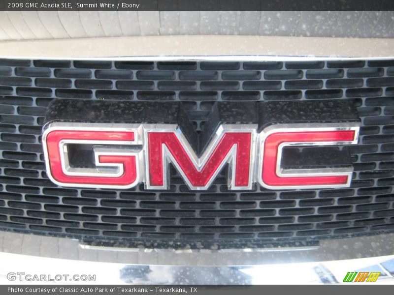 Summit White / Ebony 2008 GMC Acadia SLE
