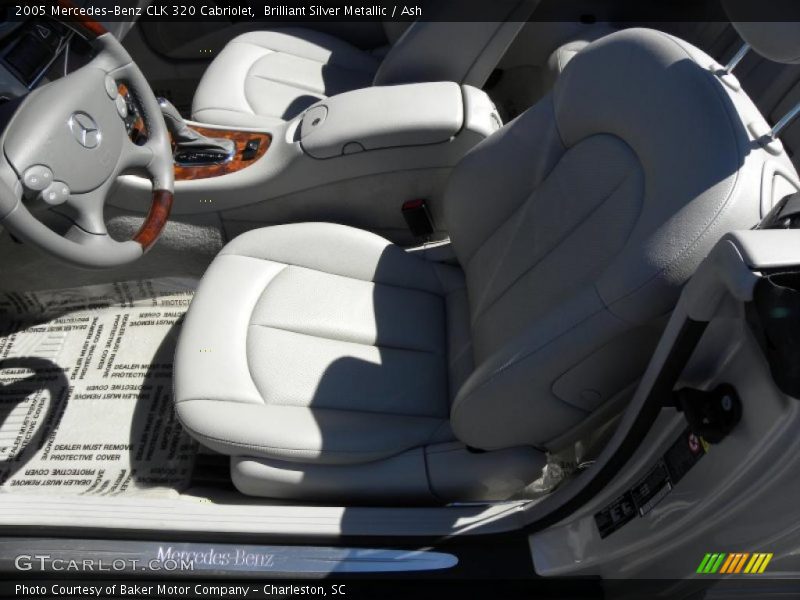 Brilliant Silver Metallic / Ash 2005 Mercedes-Benz CLK 320 Cabriolet