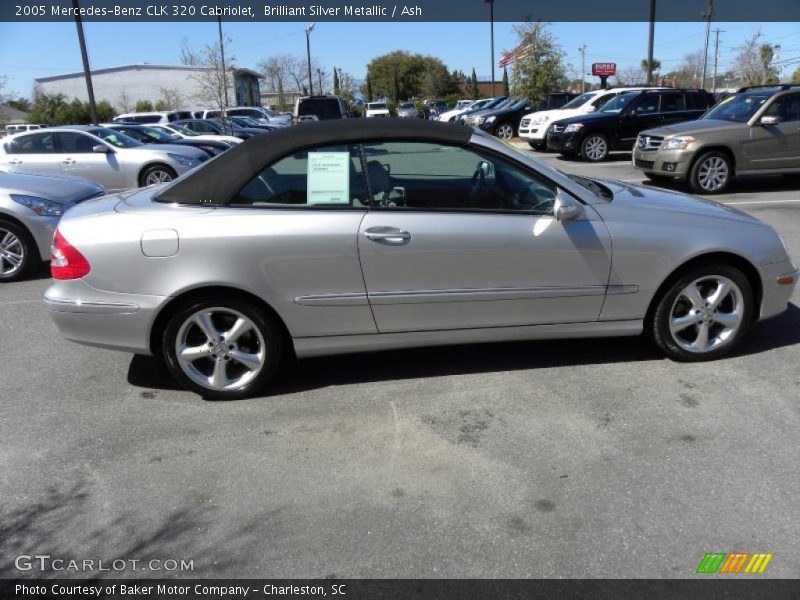 Brilliant Silver Metallic / Ash 2005 Mercedes-Benz CLK 320 Cabriolet