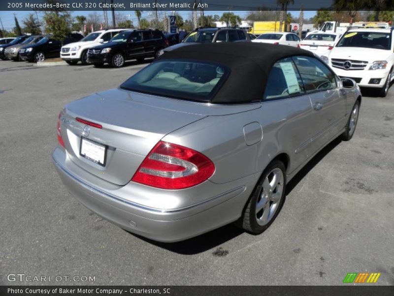 Brilliant Silver Metallic / Ash 2005 Mercedes-Benz CLK 320 Cabriolet