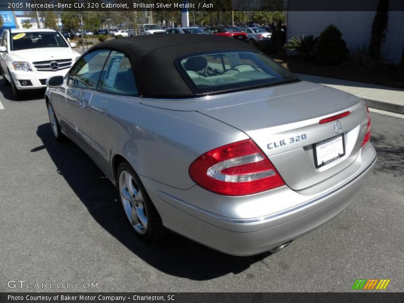 Brilliant Silver Metallic / Ash 2005 Mercedes-Benz CLK 320 Cabriolet