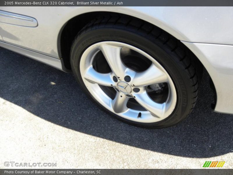 Brilliant Silver Metallic / Ash 2005 Mercedes-Benz CLK 320 Cabriolet
