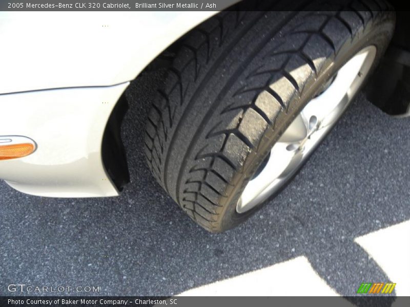 Brilliant Silver Metallic / Ash 2005 Mercedes-Benz CLK 320 Cabriolet
