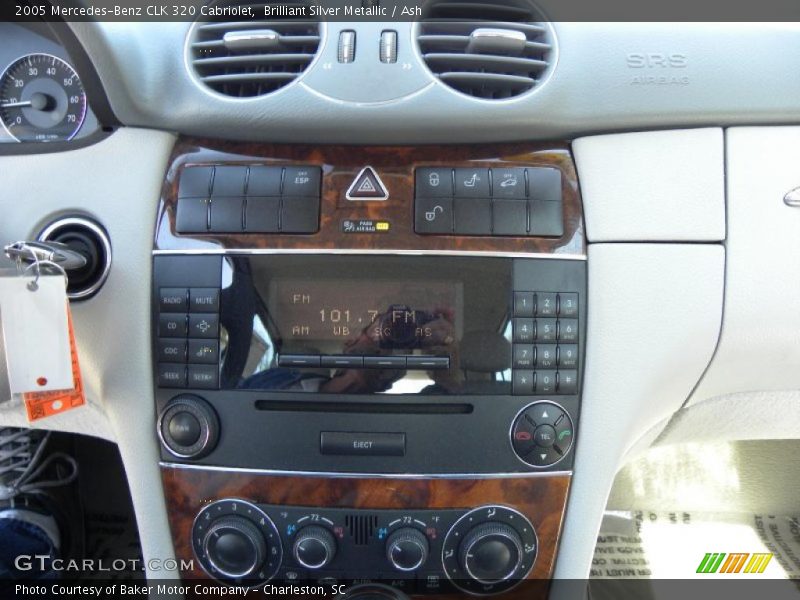 Brilliant Silver Metallic / Ash 2005 Mercedes-Benz CLK 320 Cabriolet