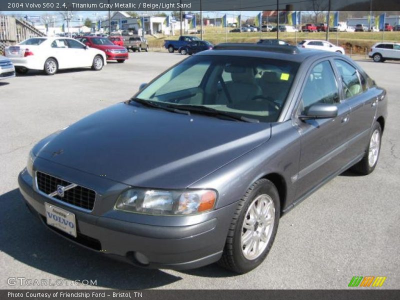 Titanium Gray Metallic / Beige/Light Sand 2004 Volvo S60 2.4