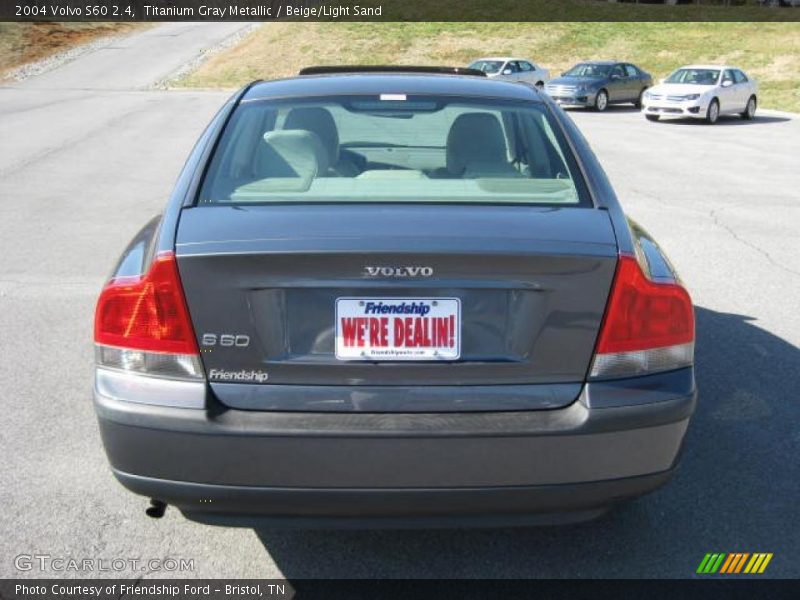 Titanium Gray Metallic / Beige/Light Sand 2004 Volvo S60 2.4