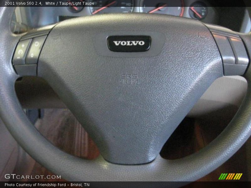 White / Taupe/Light Taupe 2001 Volvo S60 2.4