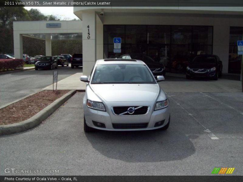 Silver Metallic / Umbra/Calcite Leather 2011 Volvo V50 T5