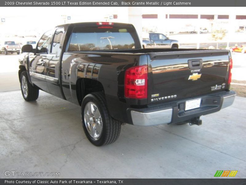 Black Granite Metallic / Light Cashmere 2009 Chevrolet Silverado 1500 LT Texas Edition Extended Cab