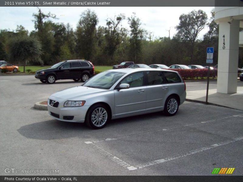Silver Metallic / Umbra/Calcite Leather 2011 Volvo V50 T5