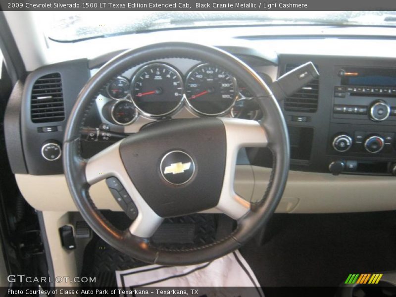 Black Granite Metallic / Light Cashmere 2009 Chevrolet Silverado 1500 LT Texas Edition Extended Cab