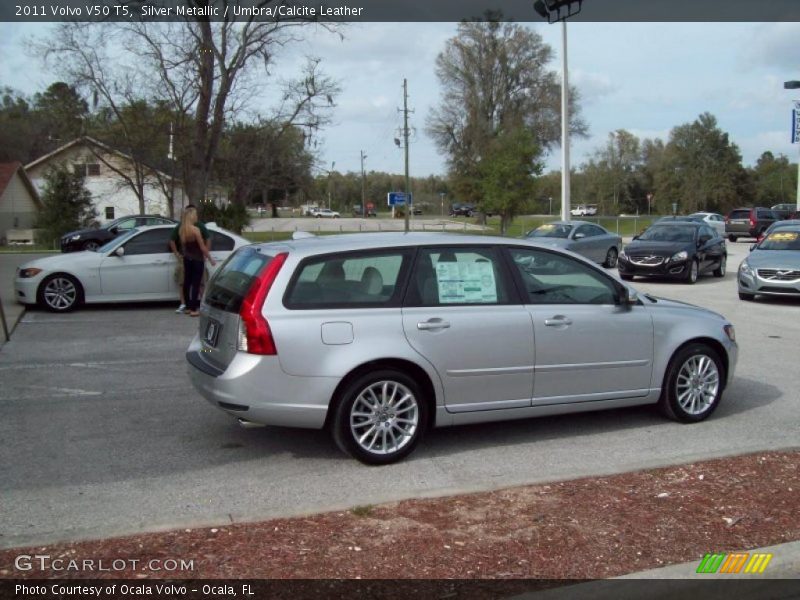 Silver Metallic / Umbra/Calcite Leather 2011 Volvo V50 T5