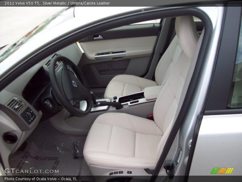  2011 V50 T5 Umbra/Calcite Leather Interior