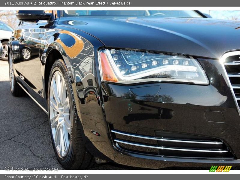 Phantom Black Pearl Effect / Velvet Beige 2011 Audi A8 4.2 FSI quattro