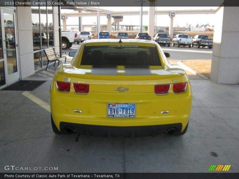 Rally Yellow / Black 2010 Chevrolet Camaro SS Coupe