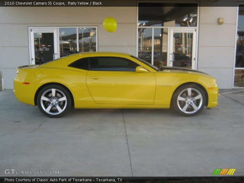 Rally Yellow / Black 2010 Chevrolet Camaro SS Coupe