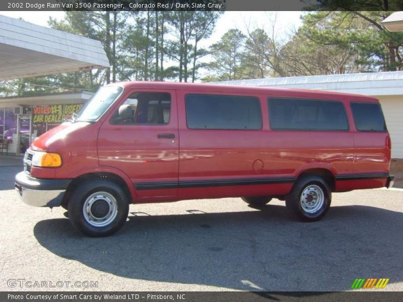 Colorado Red / Dark Slate Gray 2002 Dodge Ram Van 3500 Passenger