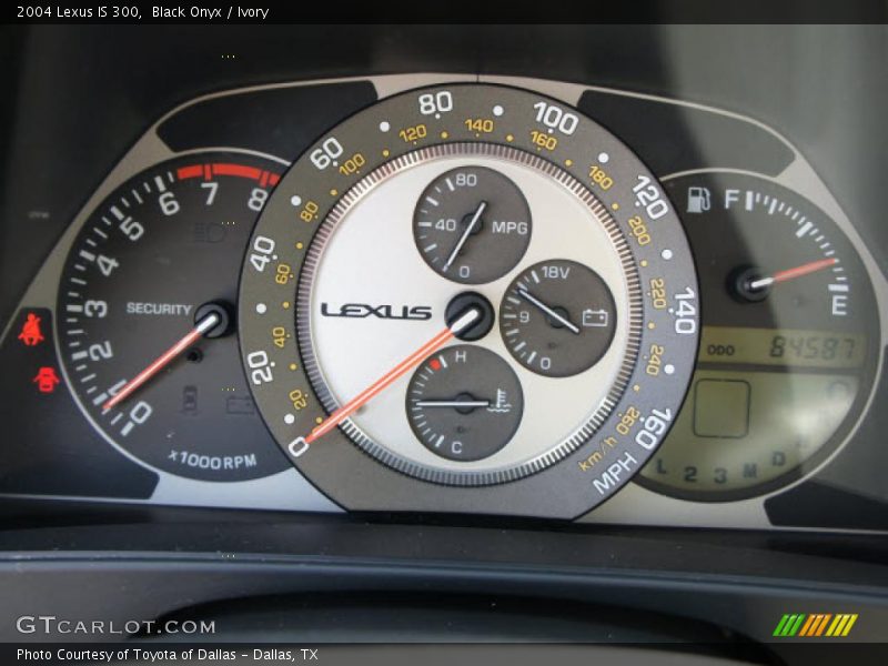 Black Onyx / Ivory 2004 Lexus IS 300