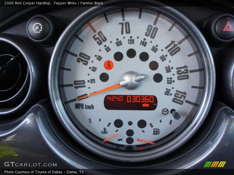 Pepper White / Panther Black 2006 Mini Cooper Hardtop