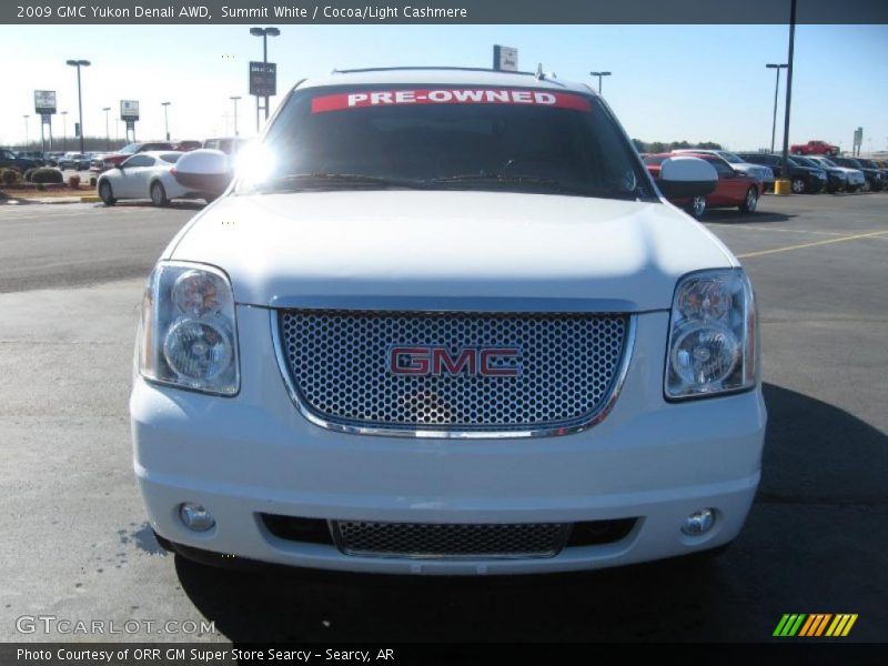 Summit White / Cocoa/Light Cashmere 2009 GMC Yukon Denali AWD