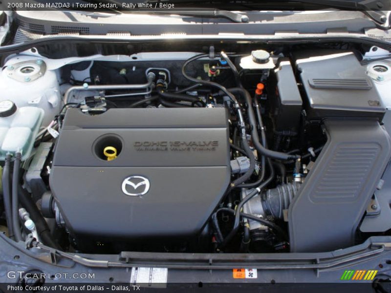 Rally White / Beige 2008 Mazda MAZDA3 i Touring Sedan