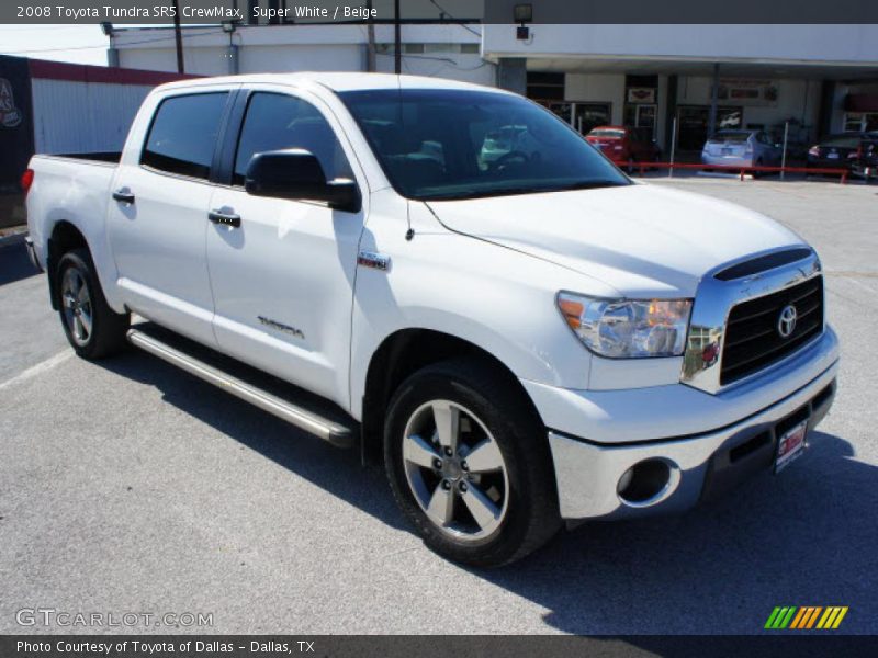 Super White / Beige 2008 Toyota Tundra SR5 CrewMax