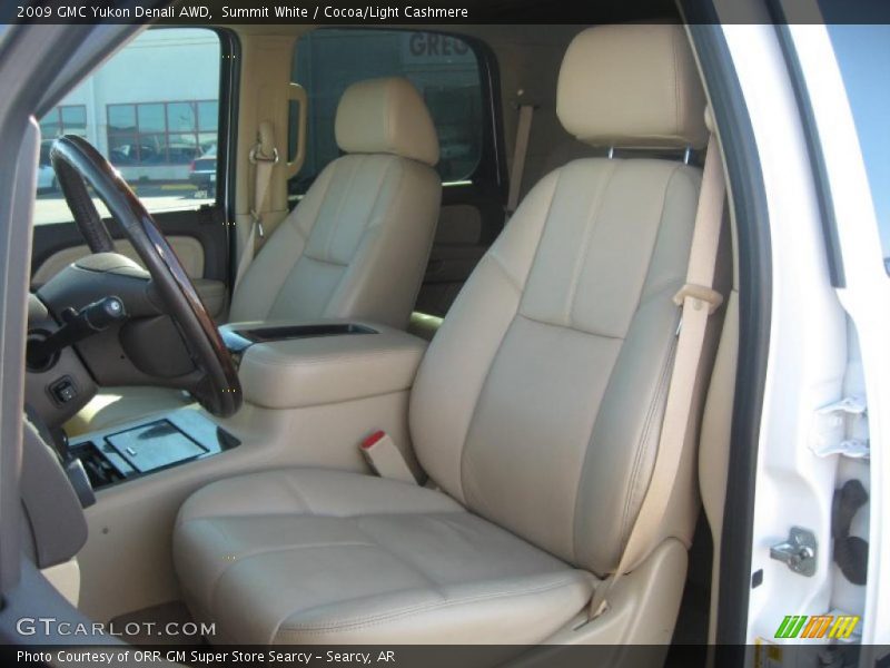 Summit White / Cocoa/Light Cashmere 2009 GMC Yukon Denali AWD