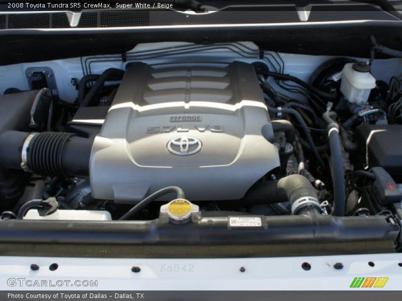 Super White / Beige 2008 Toyota Tundra SR5 CrewMax