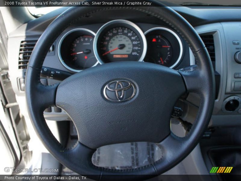 Silver Streak Mica / Graphite Gray 2008 Toyota Tacoma V6 PreRunner Access Cab