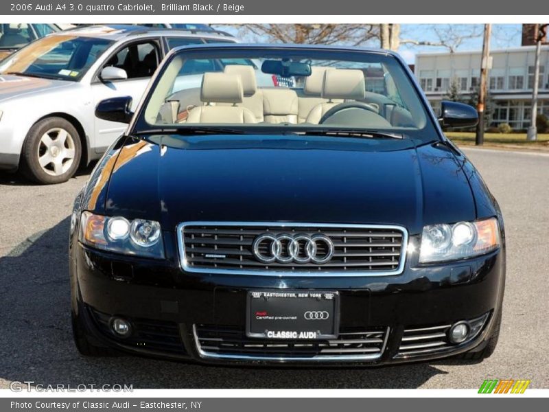 Brilliant Black / Beige 2006 Audi A4 3.0 quattro Cabriolet