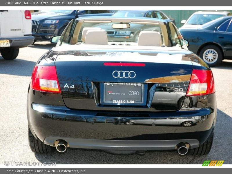 Brilliant Black / Beige 2006 Audi A4 3.0 quattro Cabriolet