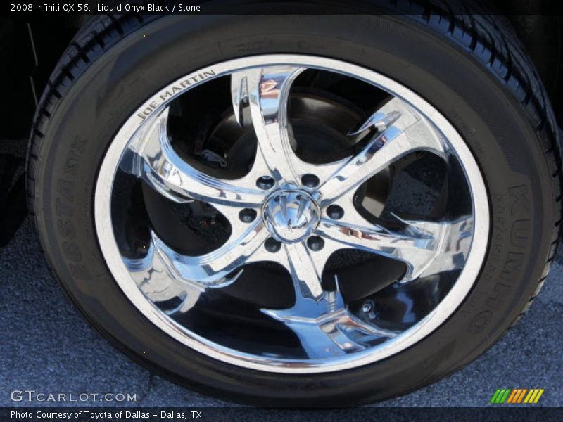 Liquid Onyx Black / Stone 2008 Infiniti QX 56