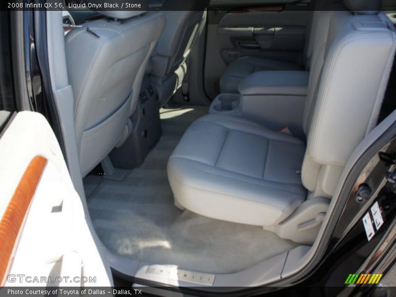 Liquid Onyx Black / Stone 2008 Infiniti QX 56