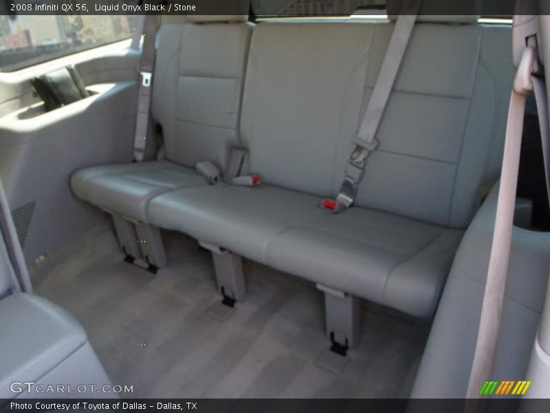 Liquid Onyx Black / Stone 2008 Infiniti QX 56
