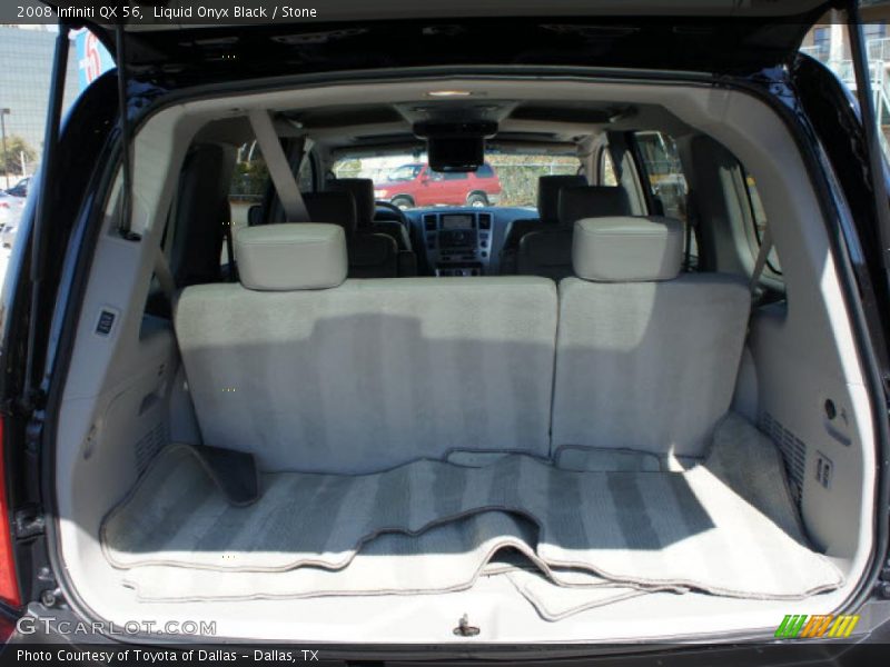 Liquid Onyx Black / Stone 2008 Infiniti QX 56