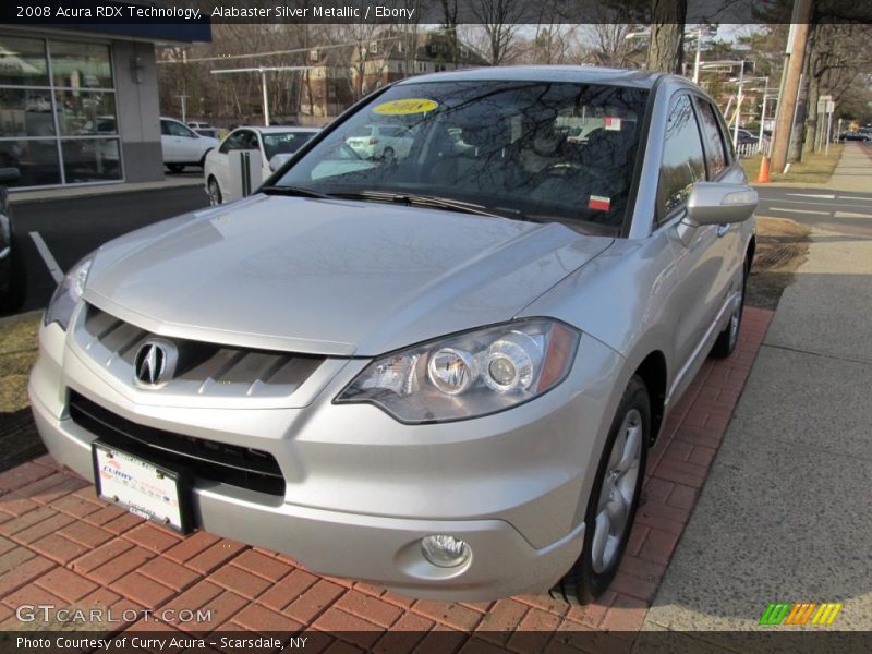 Alabaster Silver Metallic / Ebony 2008 Acura RDX Technology