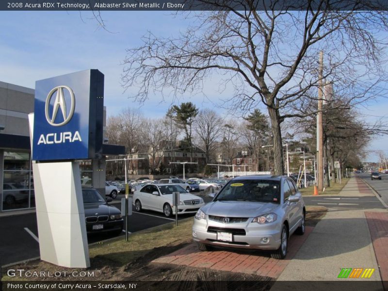 Alabaster Silver Metallic / Ebony 2008 Acura RDX Technology
