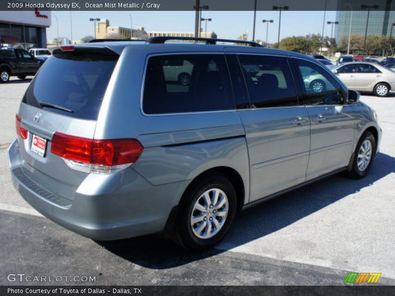 Ocean Mist Metallic / Gray 2009 Honda Odyssey EX