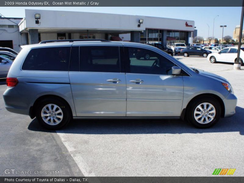 Ocean Mist Metallic / Gray 2009 Honda Odyssey EX