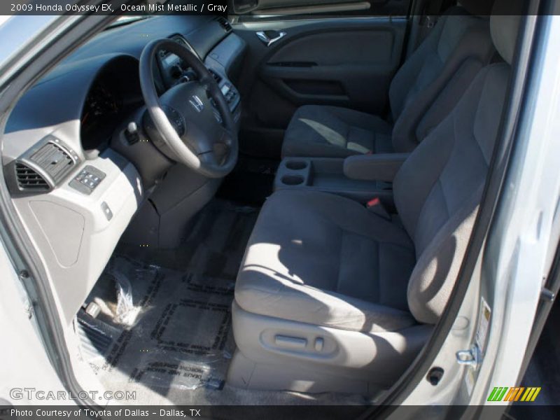 Ocean Mist Metallic / Gray 2009 Honda Odyssey EX