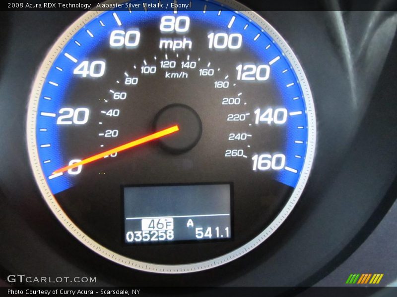Alabaster Silver Metallic / Ebony 2008 Acura RDX Technology